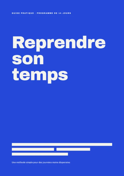Ebook «&nbsp;Reprendre son temps&nbsp;»